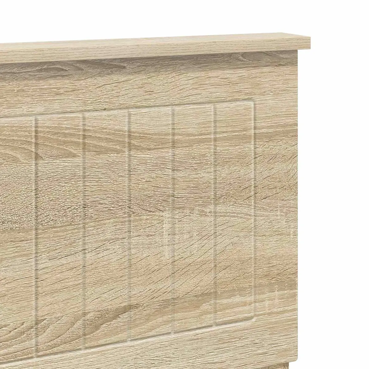 Headboard Sonoma Oak Engineered Wood Modern Minimalist Bedroom Furniture Brown