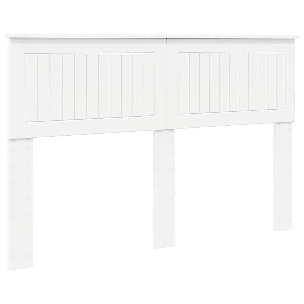 White Engineered Wood Headboard for Comfort