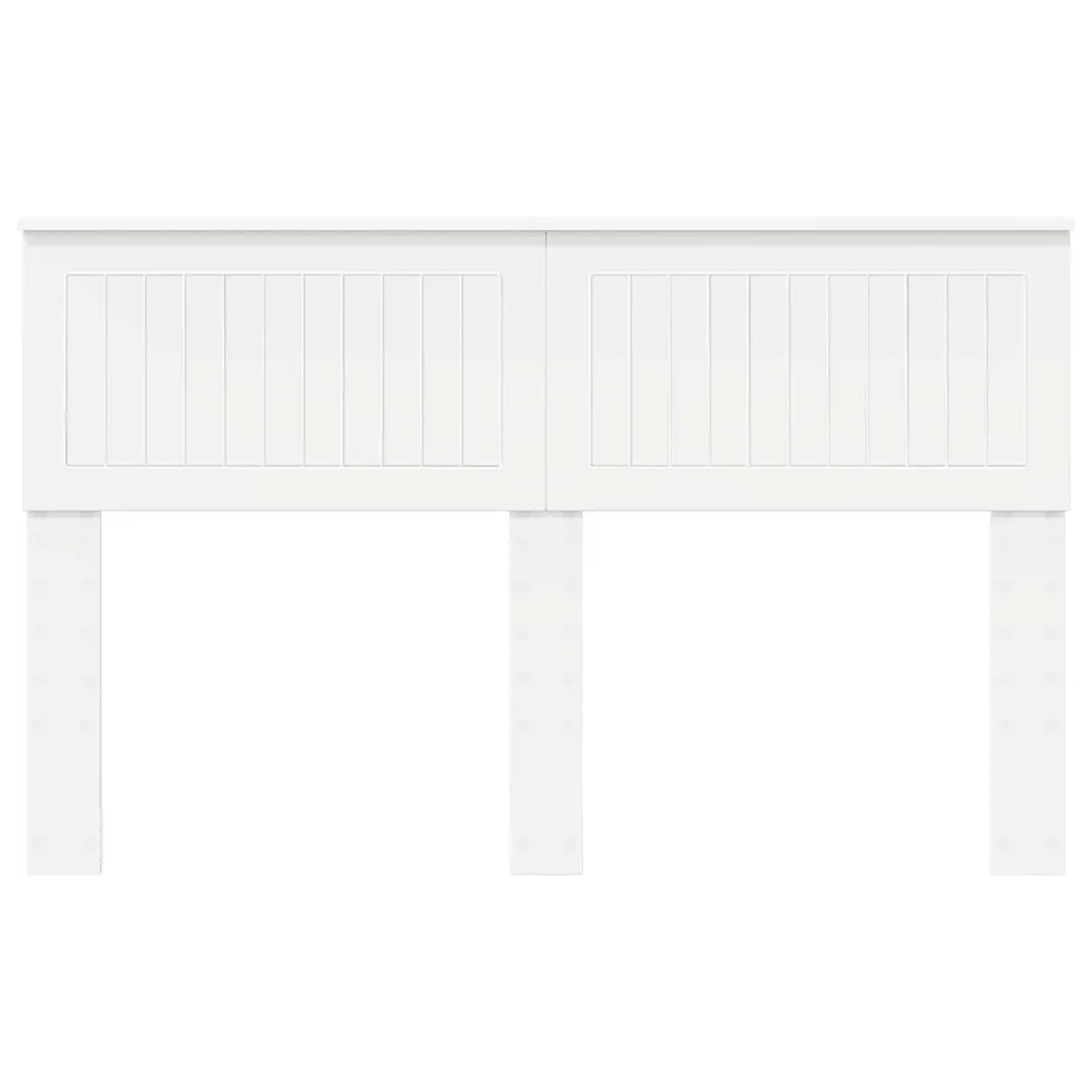 White Engineered Wood Headboard for Comfort