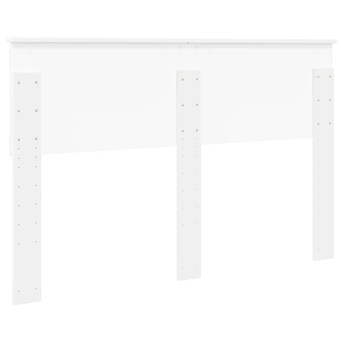 White Engineered Wood Headboard for Comfort