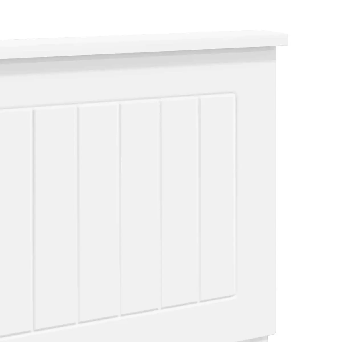 White Engineered Wood Headboard for Comfort