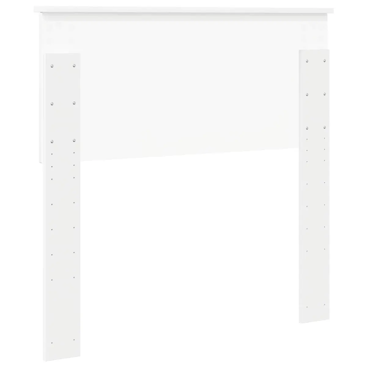 Modern White Headboard Engineered Wood Bedroom Furniture Minimalist Design