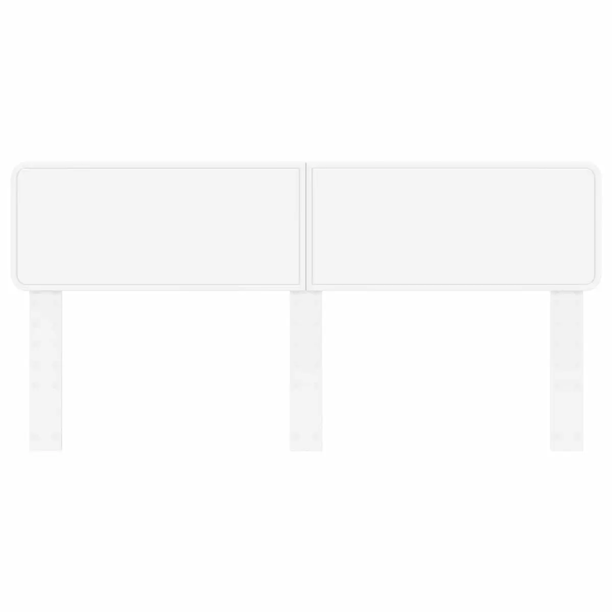 White Engineered Wood Headboard Modern Minimalist Bedroom Furniture