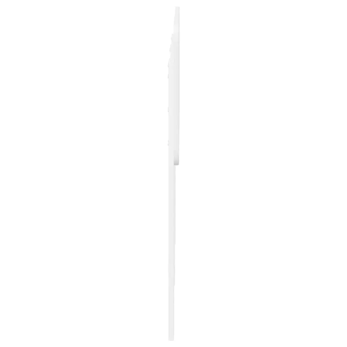 Minimalist White Engineered Wood Headboard