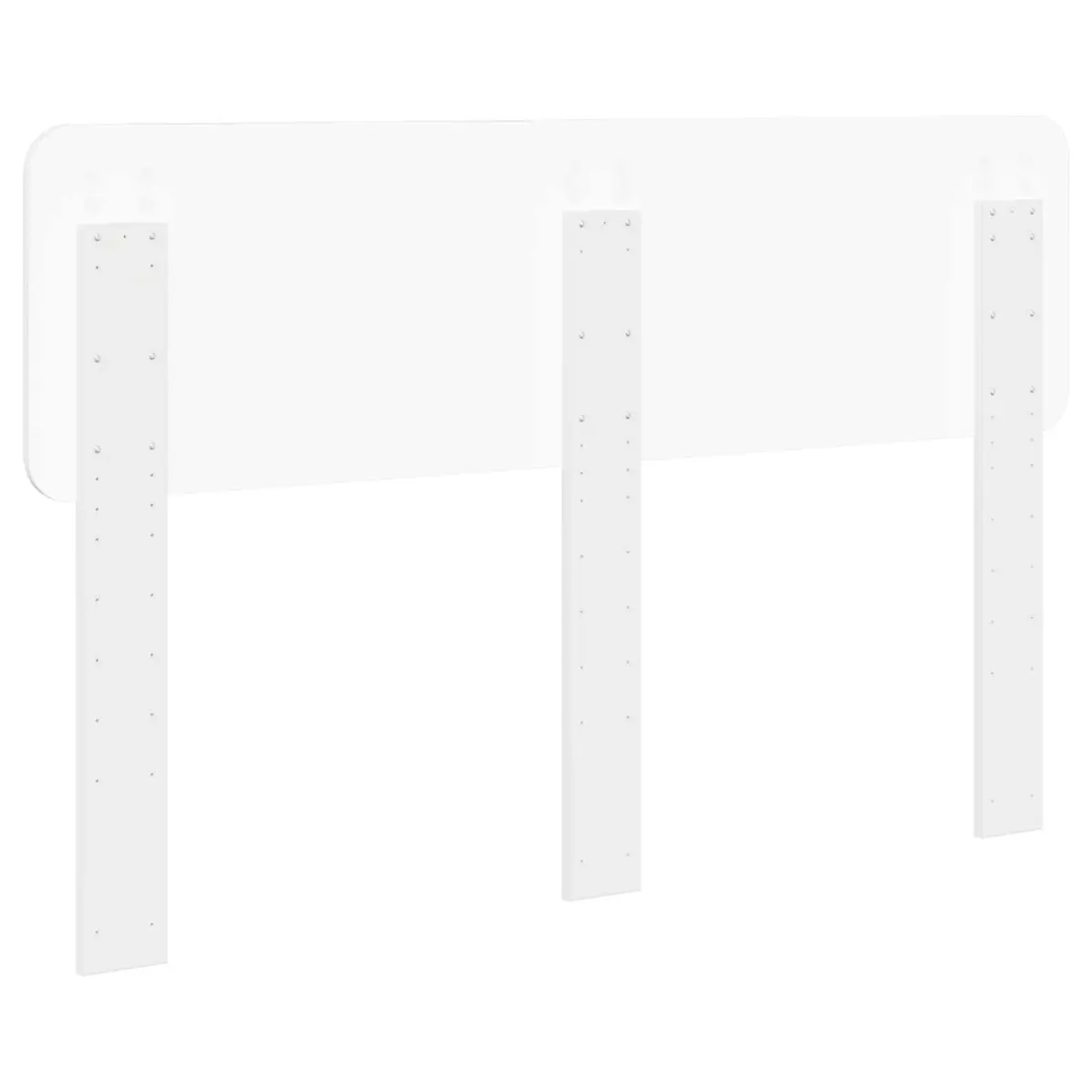 Minimalist White Engineered Wood Headboard