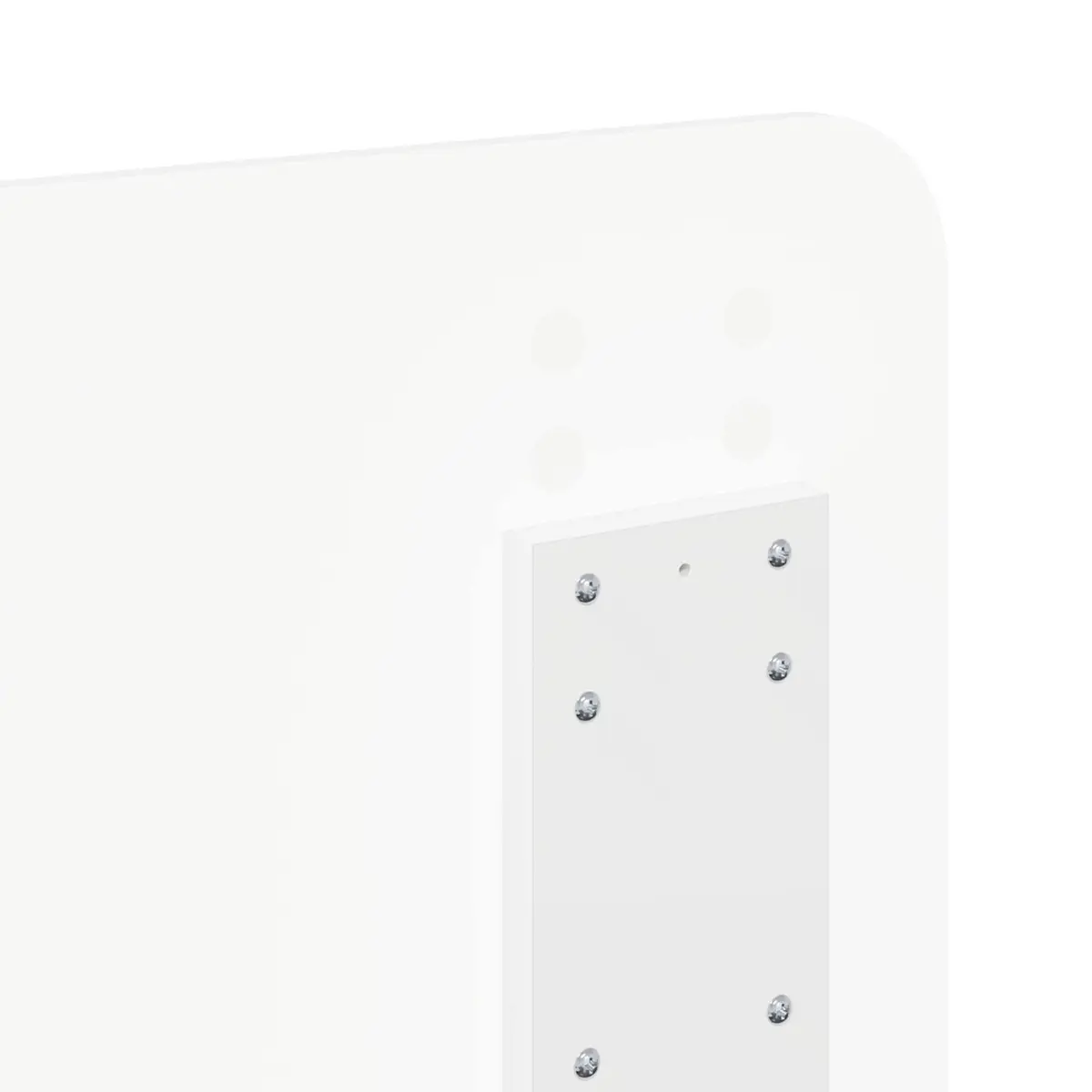 Minimalist White Engineered Wood Headboard