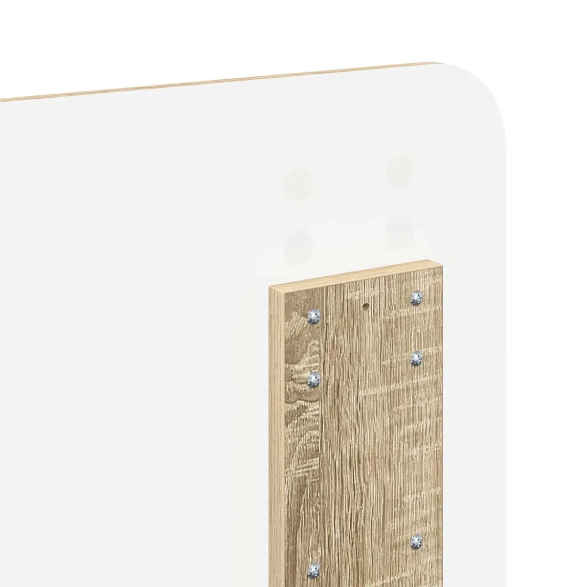 Brown Engineered Wood Headboard Modern Minimalist Design Bedroom Furniture