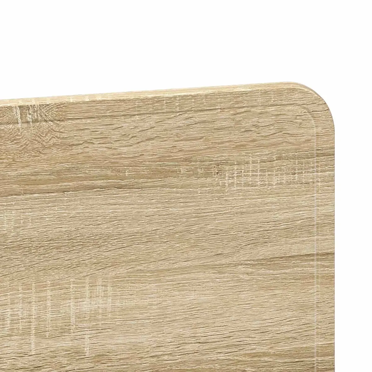 Headboard Modern Minimalist Brown Engineered Wood Frame