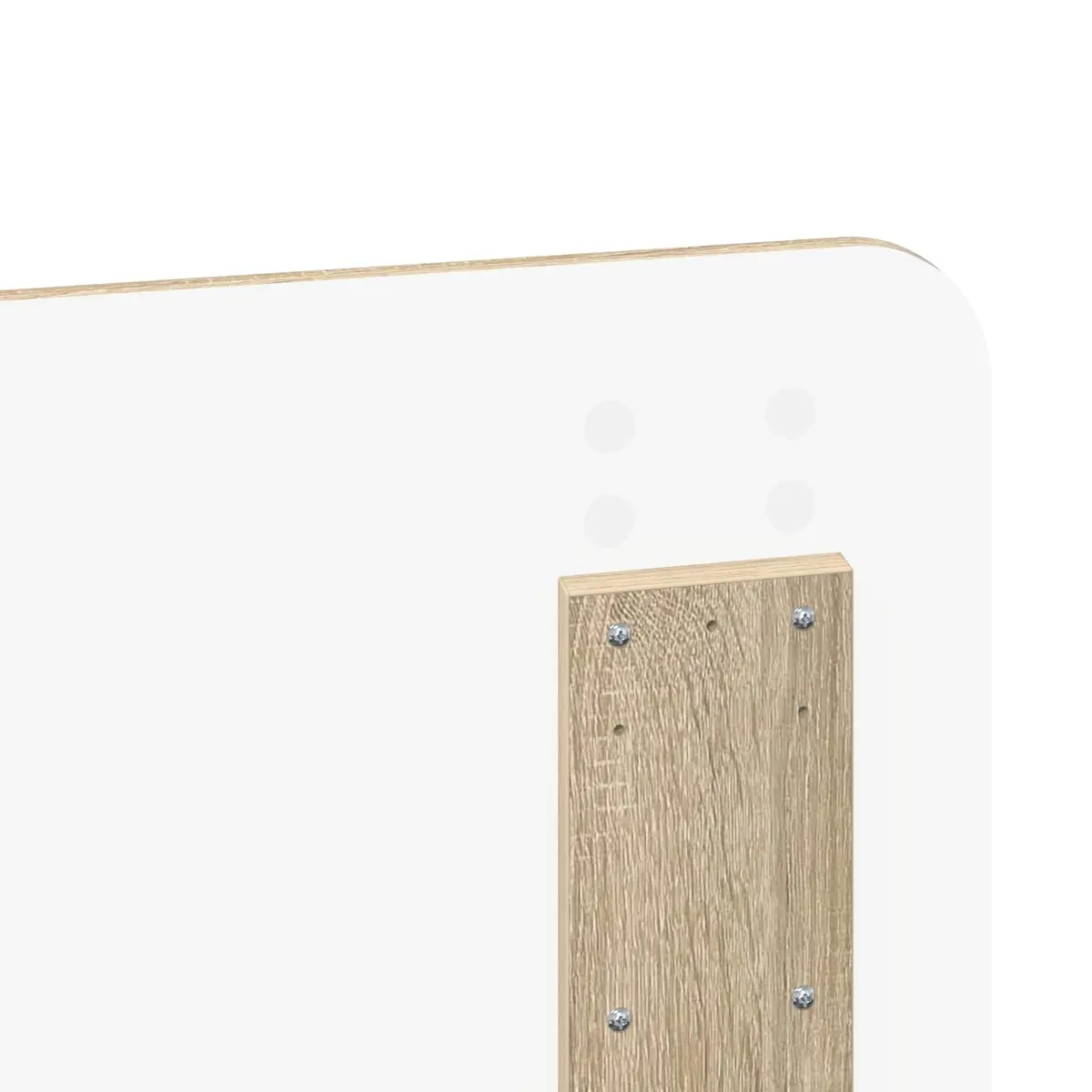 Headboard Modern Minimalist Brown Engineered Wood Frame