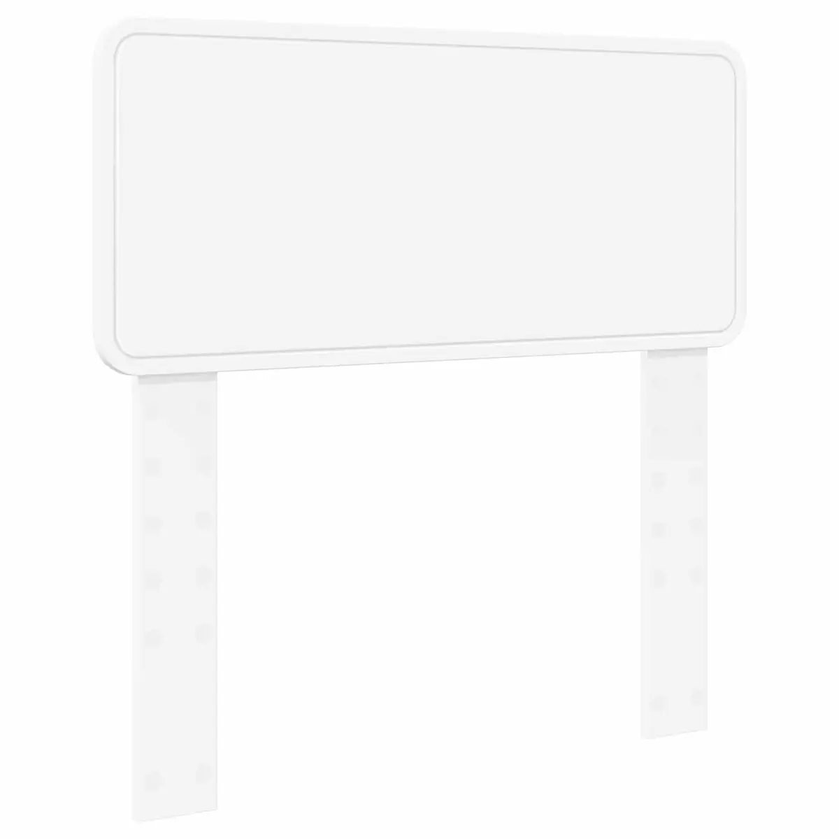 Minimalist Modern Headboard White Engineered Wood Bedroom Furniture