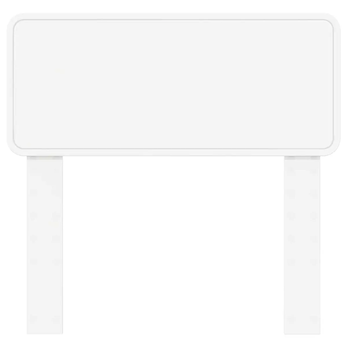 Minimalist Modern Headboard White Engineered Wood Bedroom Furniture