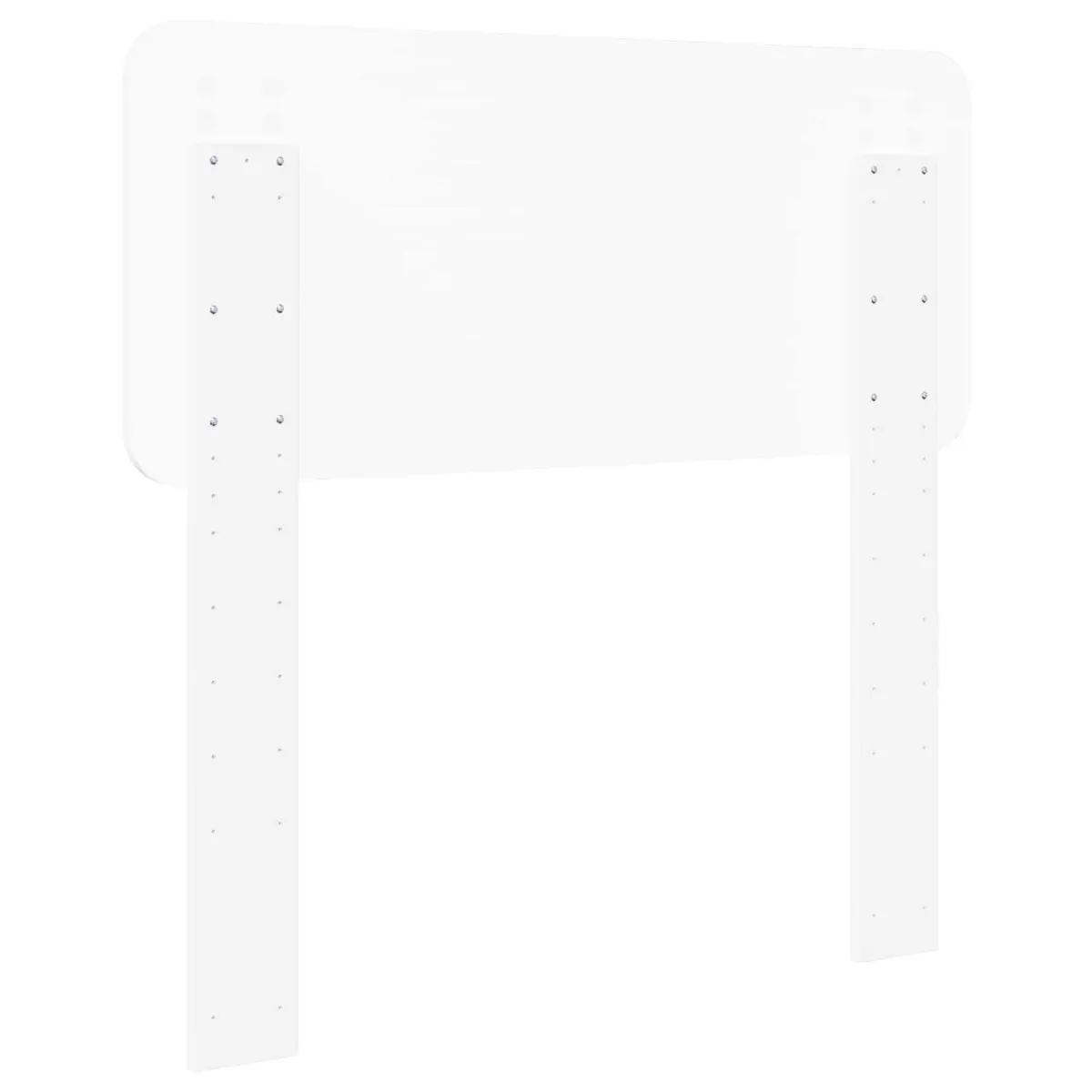 Minimalist Modern Headboard White Engineered Wood Bedroom Furniture
