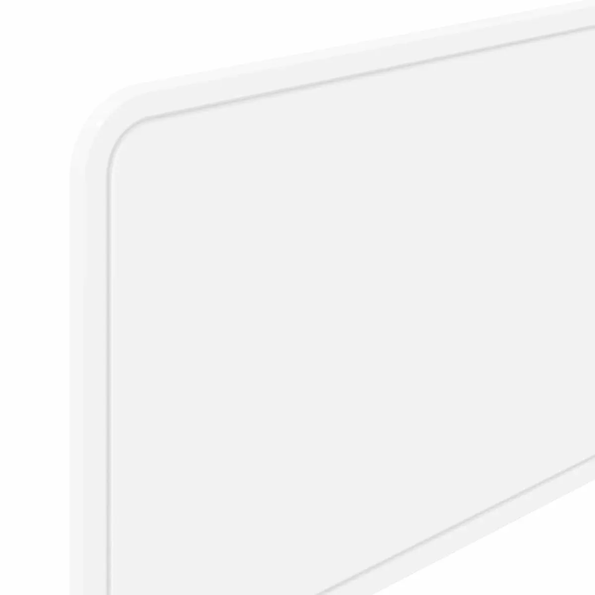 Minimalist Modern Headboard White Engineered Wood Bedroom Furniture