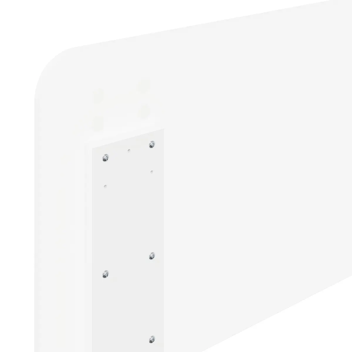 Minimalist Modern Headboard White Engineered Wood Bedroom Furniture
