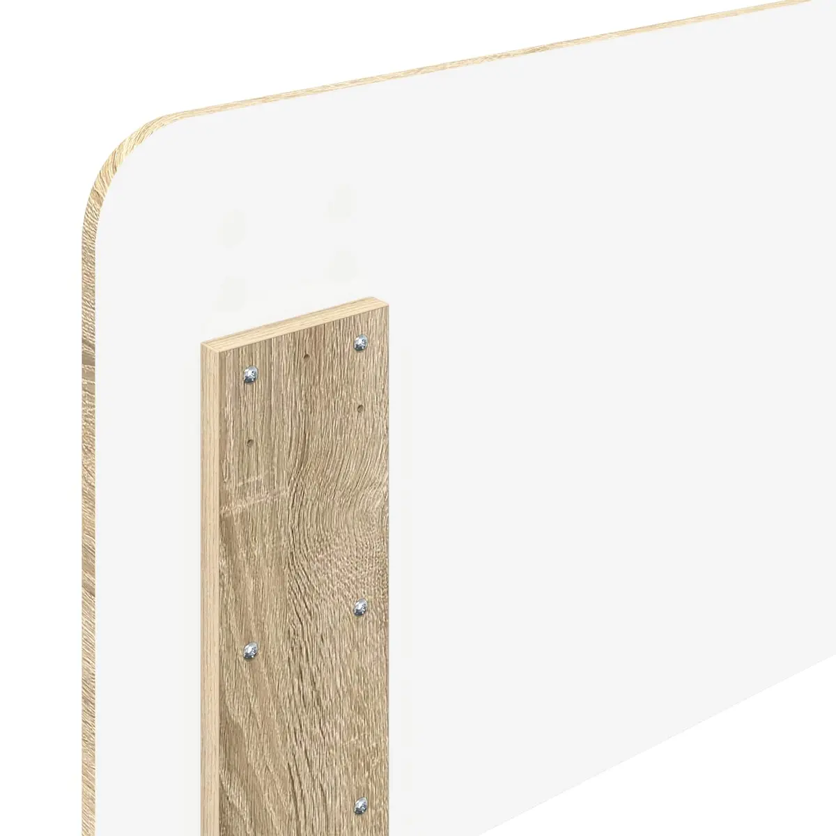 Headboard Sonoma Oak Engineered Wood Brown Modern Minimalist Bedroom Furniture