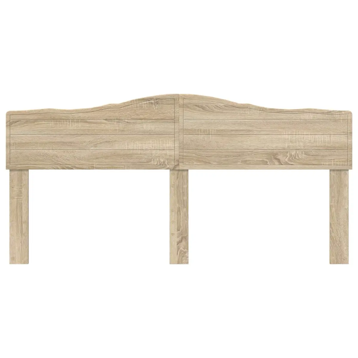 Headboard Sonoma Oak Engineered Wood Modern Bedroom Furniture Brown Rectangular