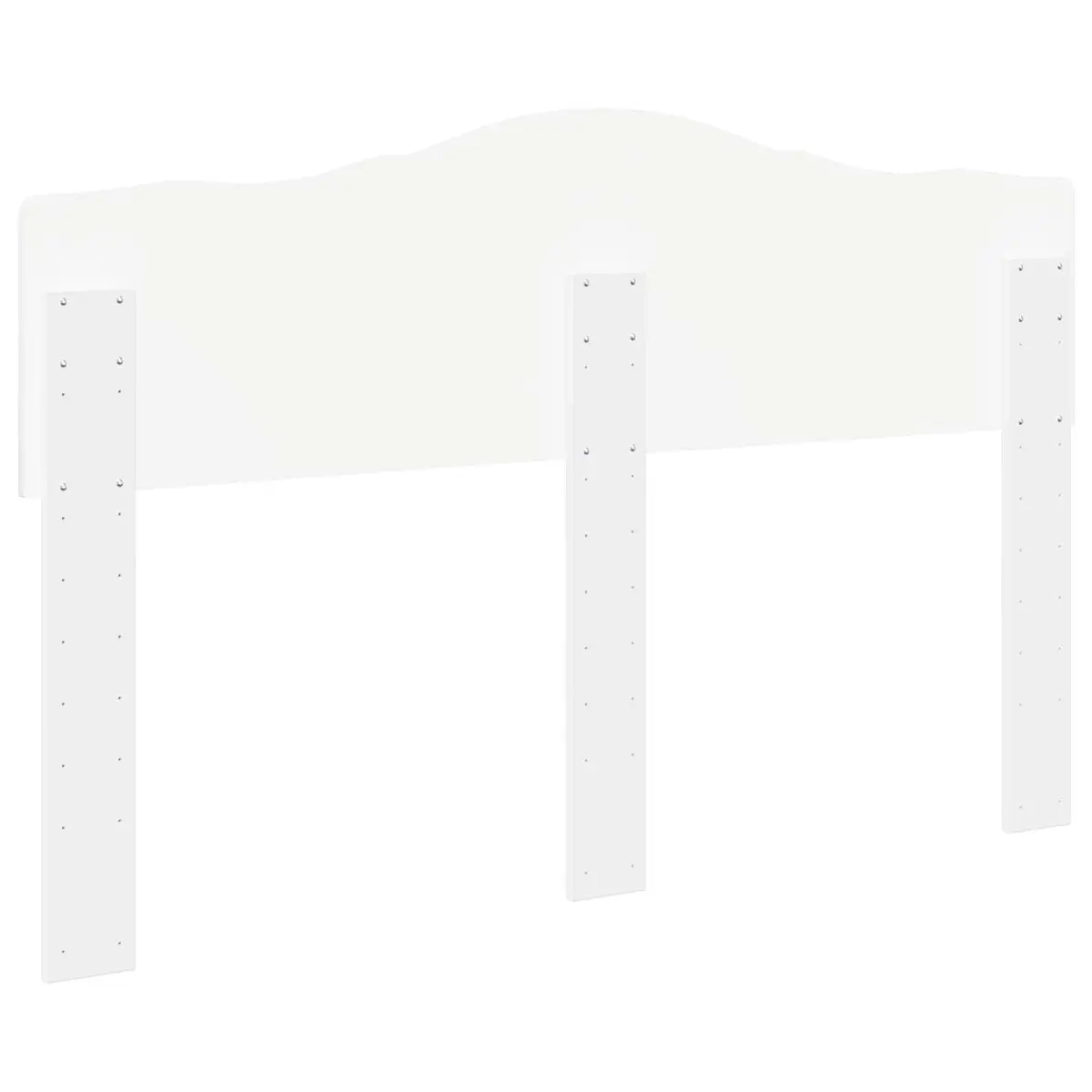 Engineered Wood Headboard White Modern Minimalist Rectangular