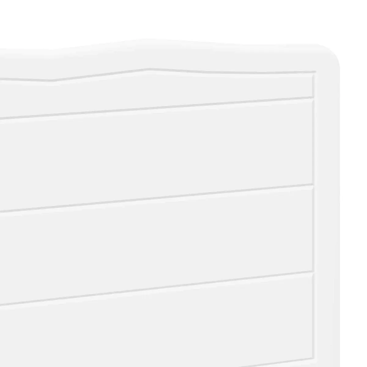 Engineered Wood Headboard White Modern Minimalist Rectangular
