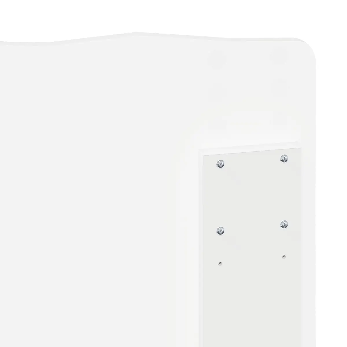Engineered Wood Headboard White Modern Minimalist Rectangular