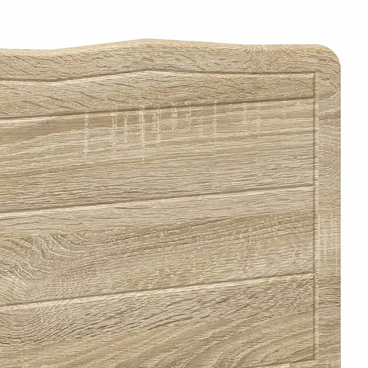 Headboard Modern Bedroom Furniture Engineered Wood Brown Rectangular Design