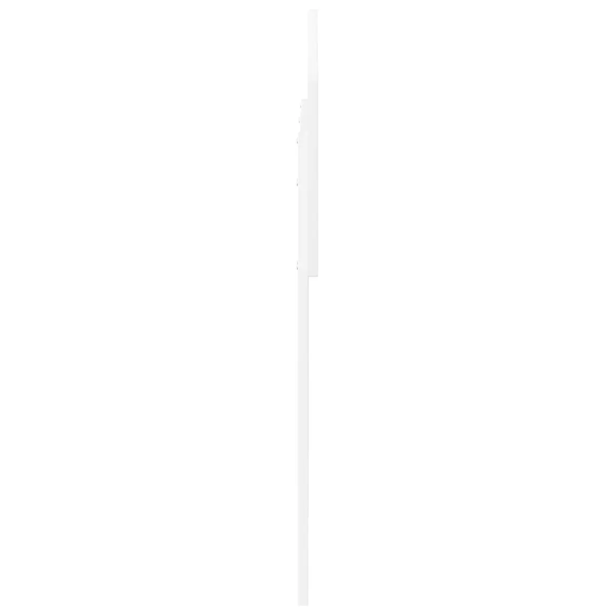 White Engineered Wood Headboard Modern Minimalist Bedroom Furniture Rectangular