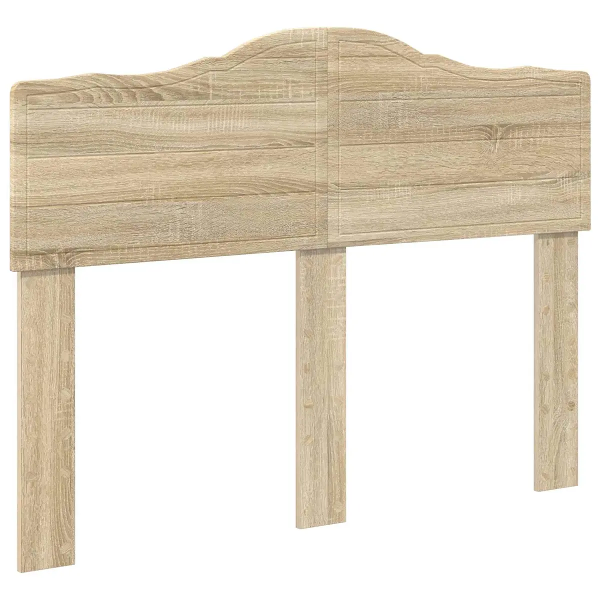 Headboard Bedroom Furniture Modern Design Engineered Wood Brown Rectangle