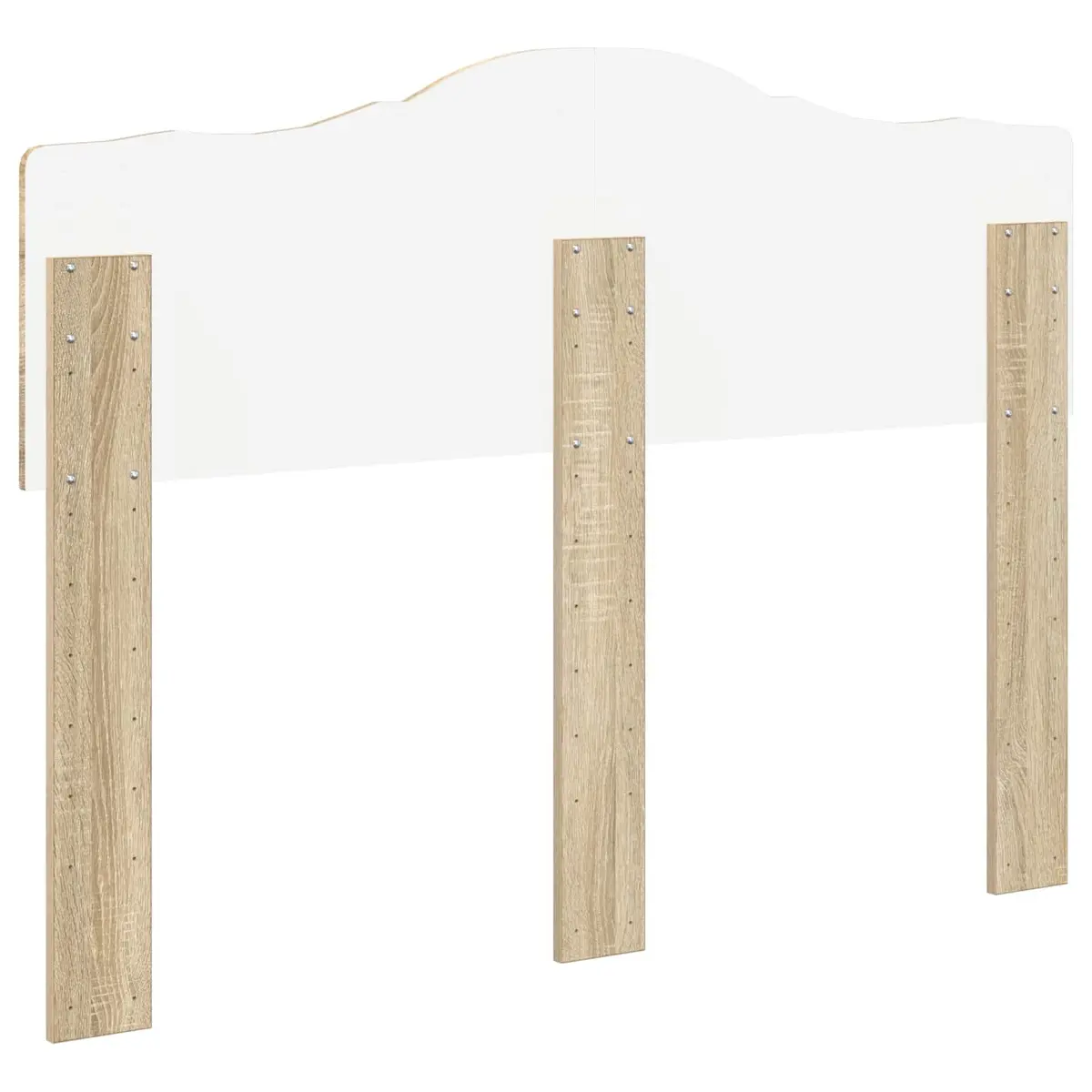Headboard Bedroom Furniture Modern Design Engineered Wood Brown Rectangle