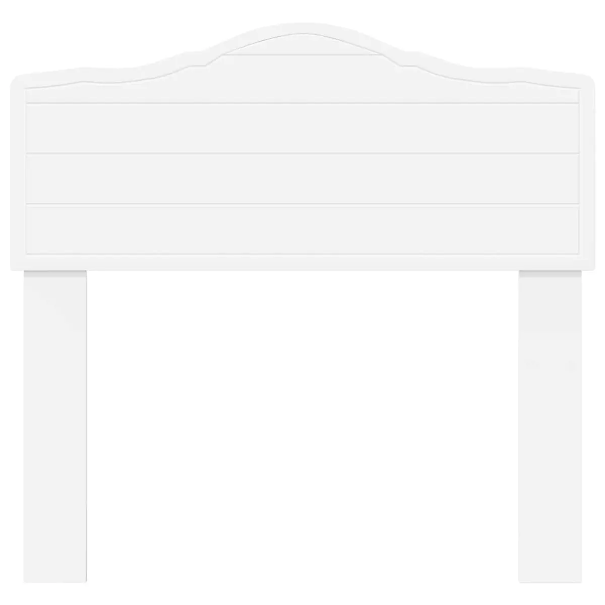 Modern White Headboard Engineered Wood Bedroom Furniture Minimalist Design