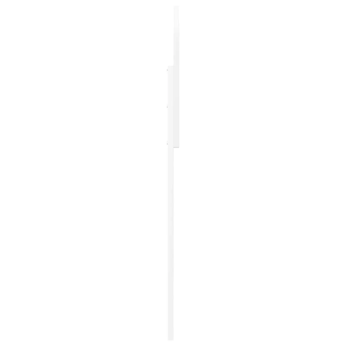Modern White Headboard Engineered Wood Bedroom Furniture Minimalist Design