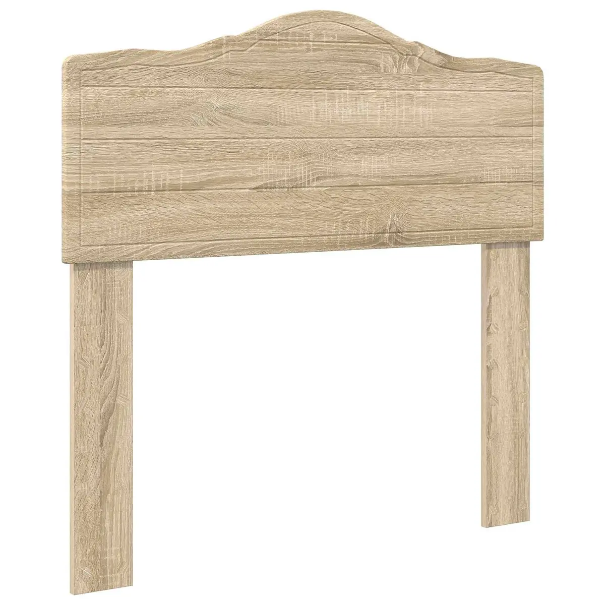 Headboard Engineered Wood Modern Bedroom Furniture Brown Minimalist Design