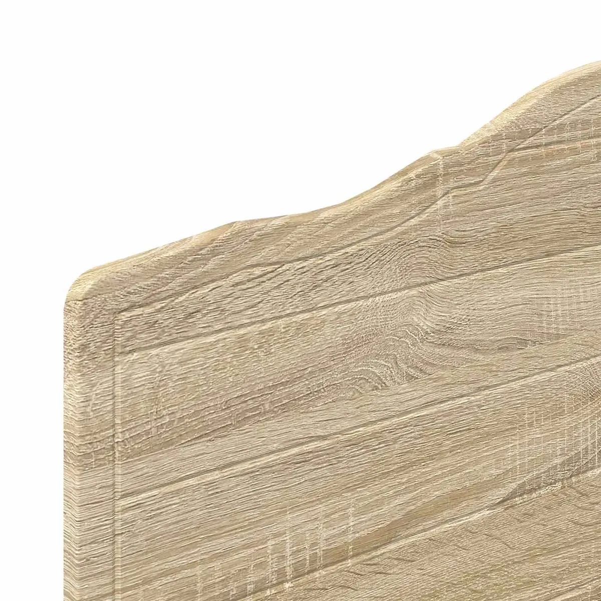 Headboard Engineered Wood Modern Bedroom Furniture Brown Minimalist Design