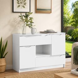 High Gloss White Sideboard for Modern Living Spaces
