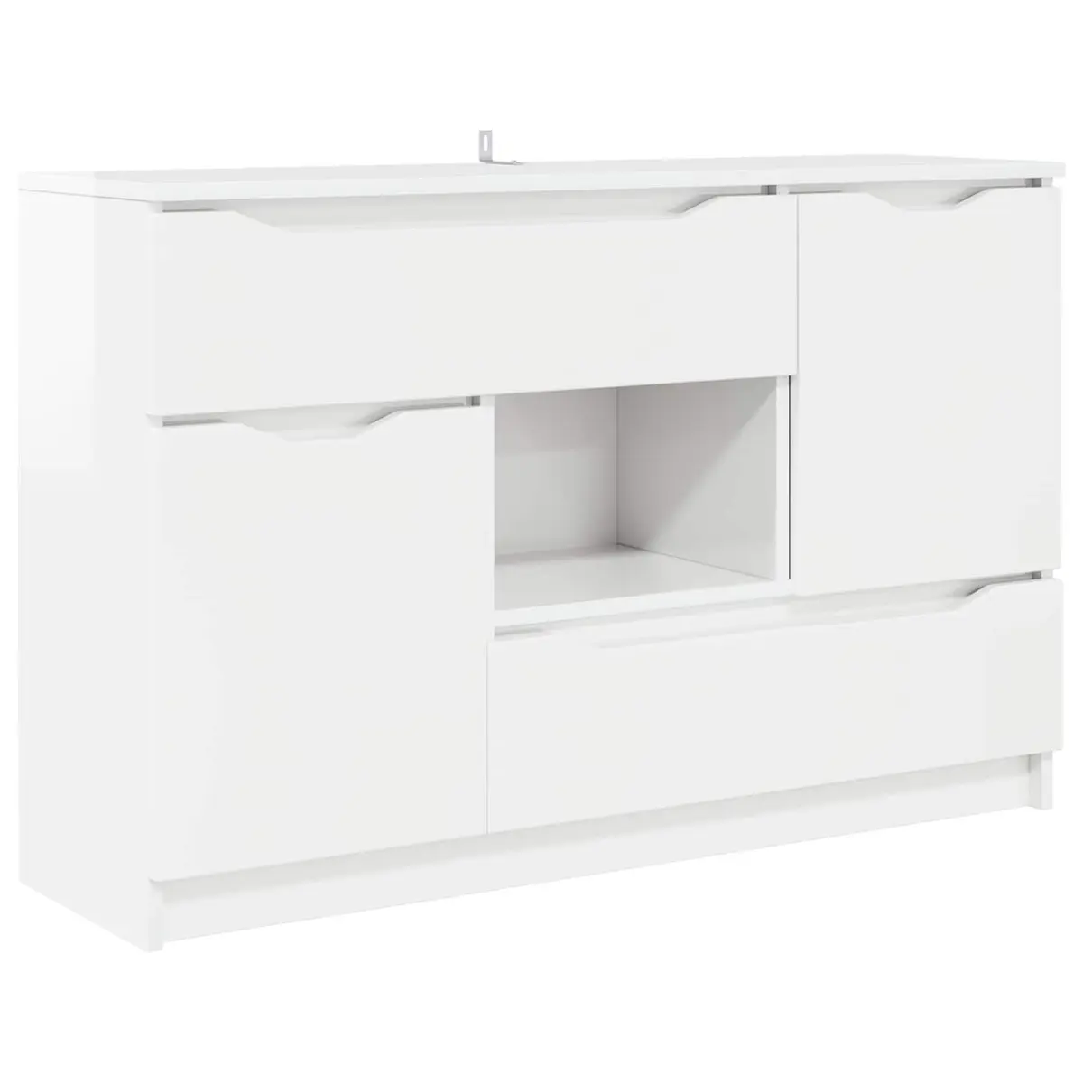 Sideboard High Gloss White Modern Storage Cabinet Living Room Dining Furniture