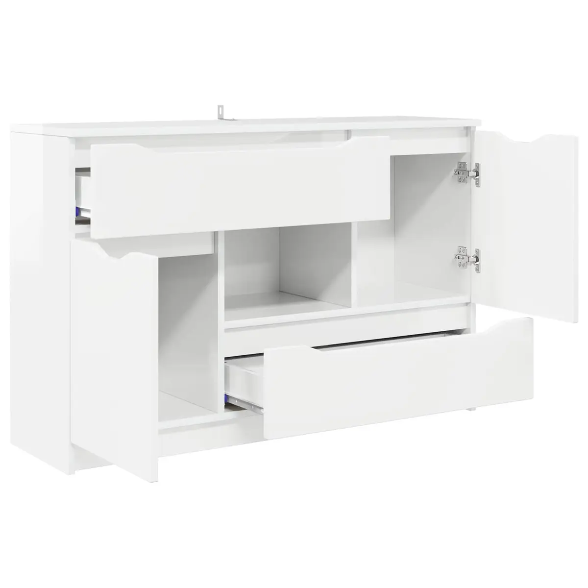 Sideboard High Gloss White Modern Storage Cabinet Living Room Dining Furniture