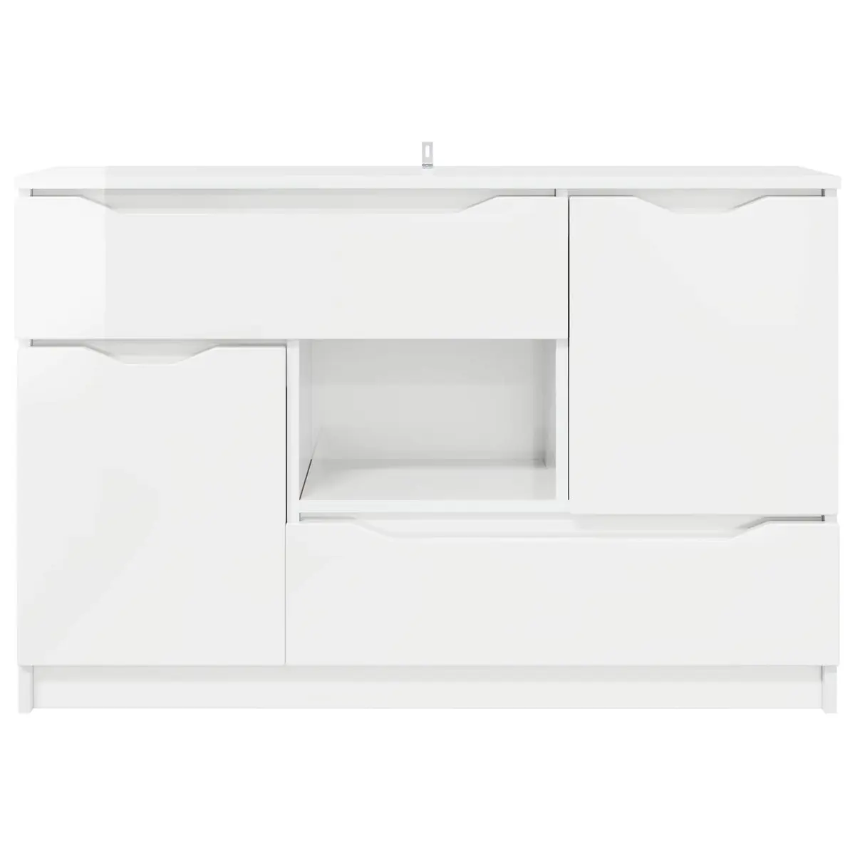Sideboard High Gloss White Modern Storage Cabinet Living Room Dining Furniture