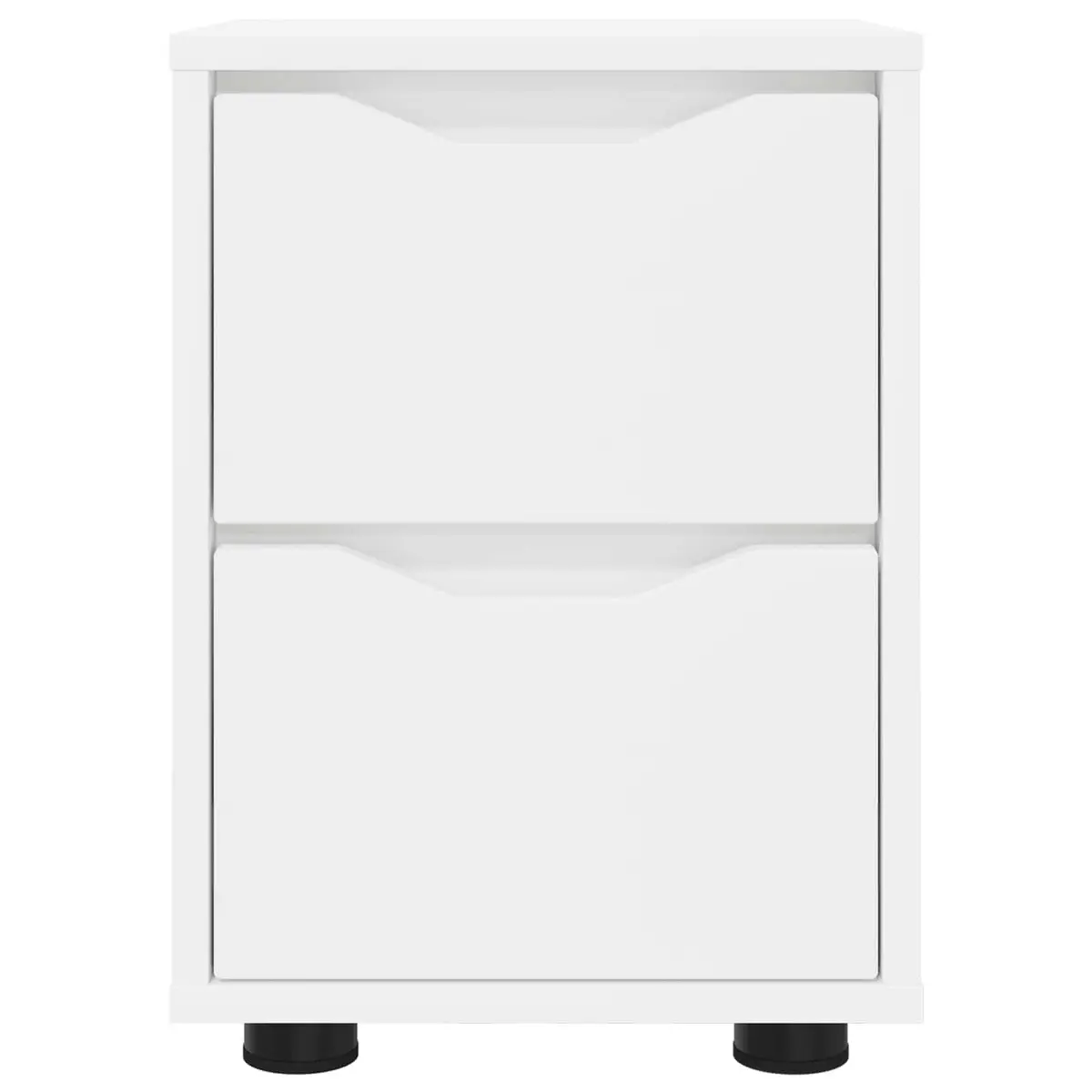 White Bedside Table with Storage Drawer