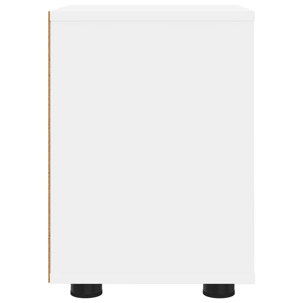 White Bedside Table with Storage Drawer