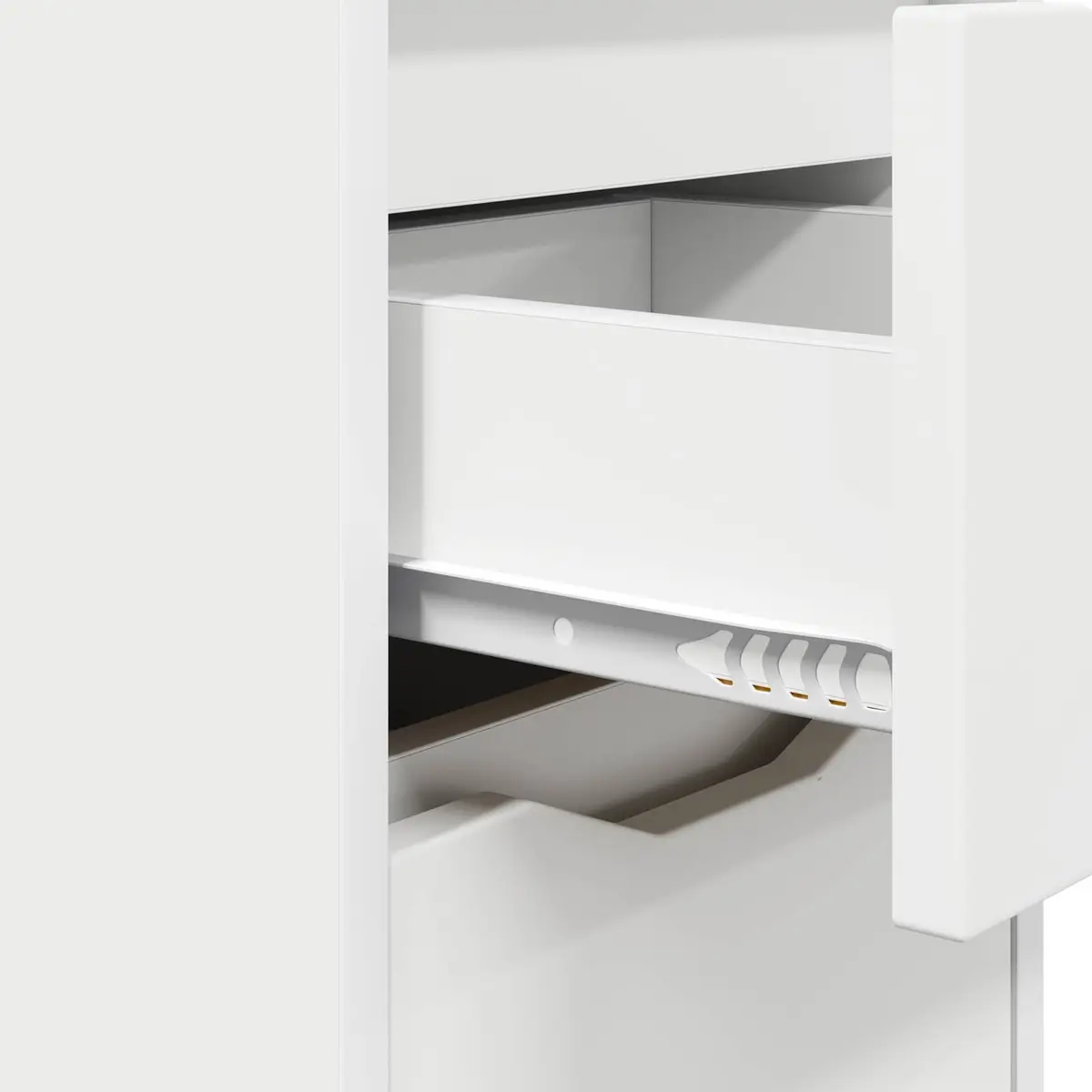 White Bedside Table with Storage Drawer