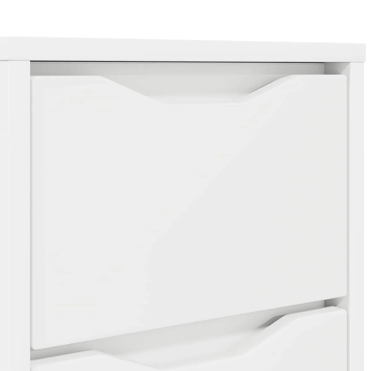 White Bedside Table with Storage Drawer