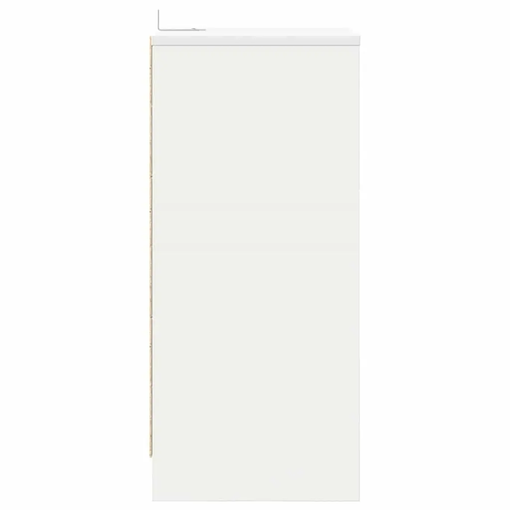 Bedside Table 2 pcs White 40 x 30 x 46 cm Storage Nightstand Engineered Wood