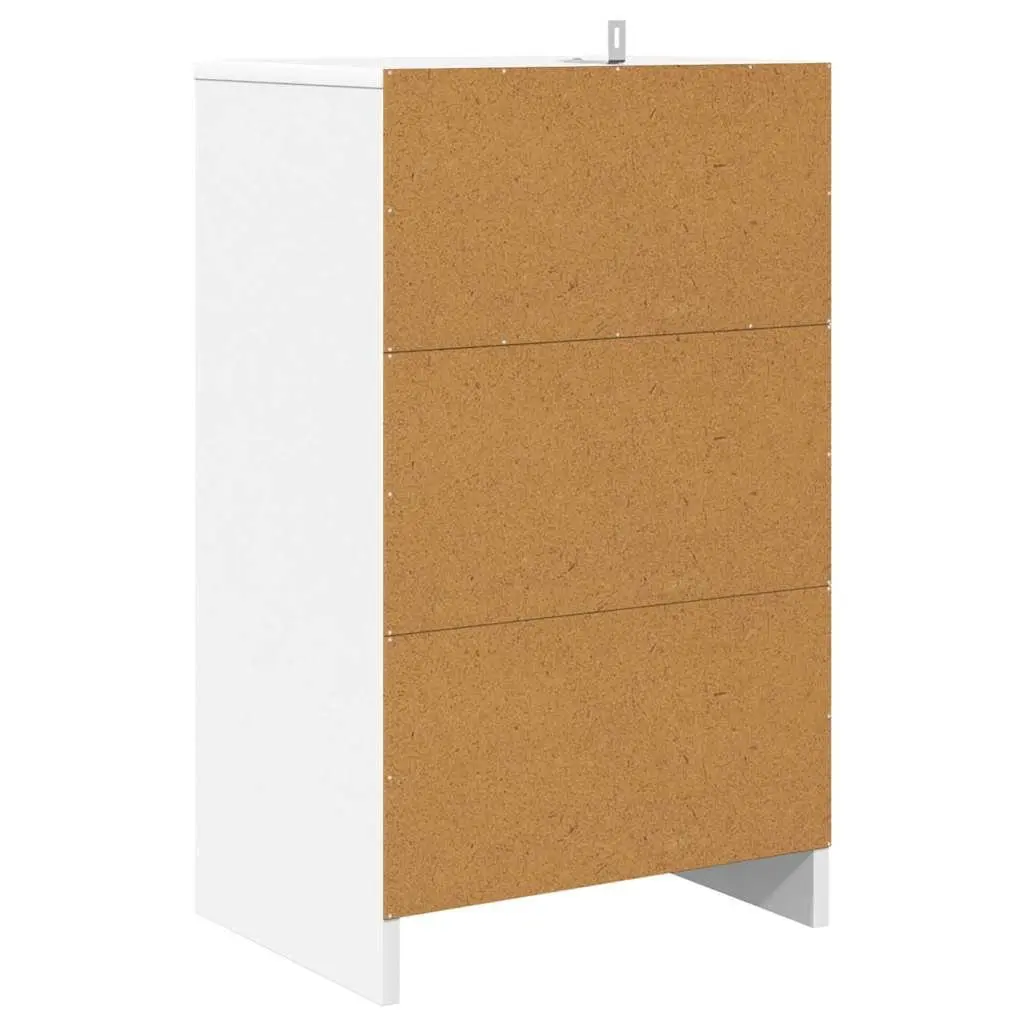 Bedside Table 2 pcs White 40 x 30 x 46 cm Storage Nightstand Engineered Wood