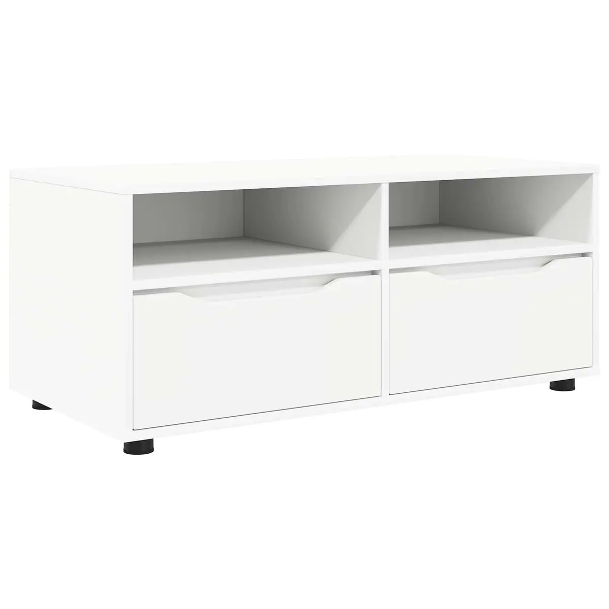 TV Cabinet White Modern 100cm Engineered Wood