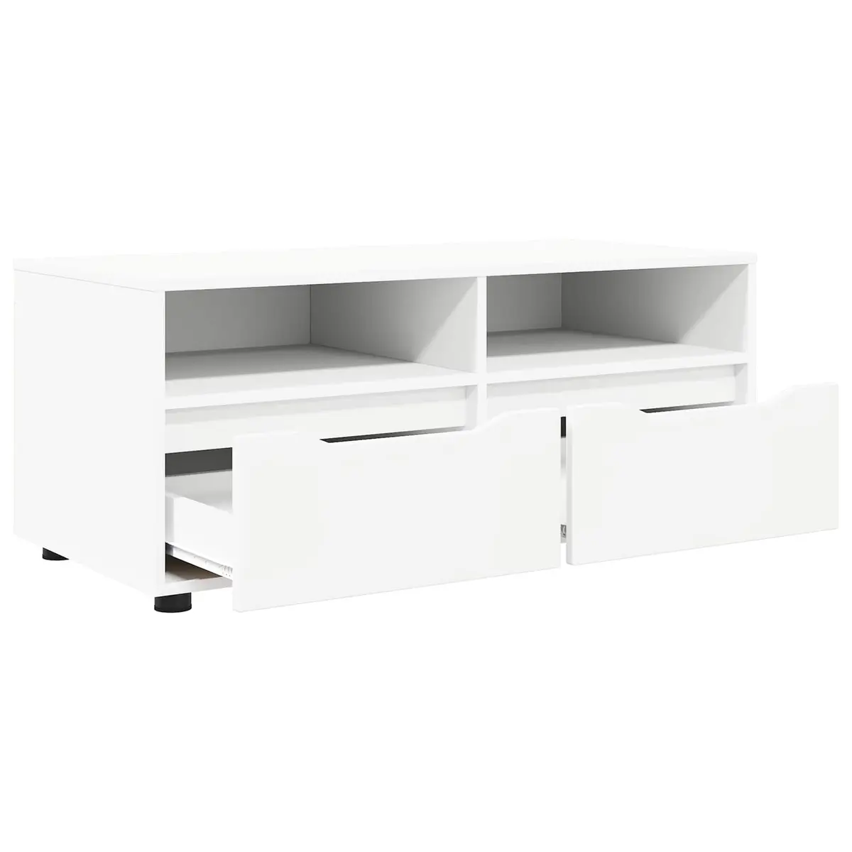 TV Cabinet White Modern 100cm Engineered Wood