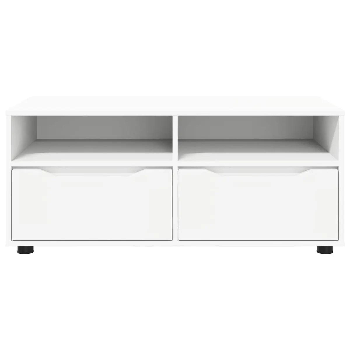 TV Cabinet White Modern 100cm Engineered Wood