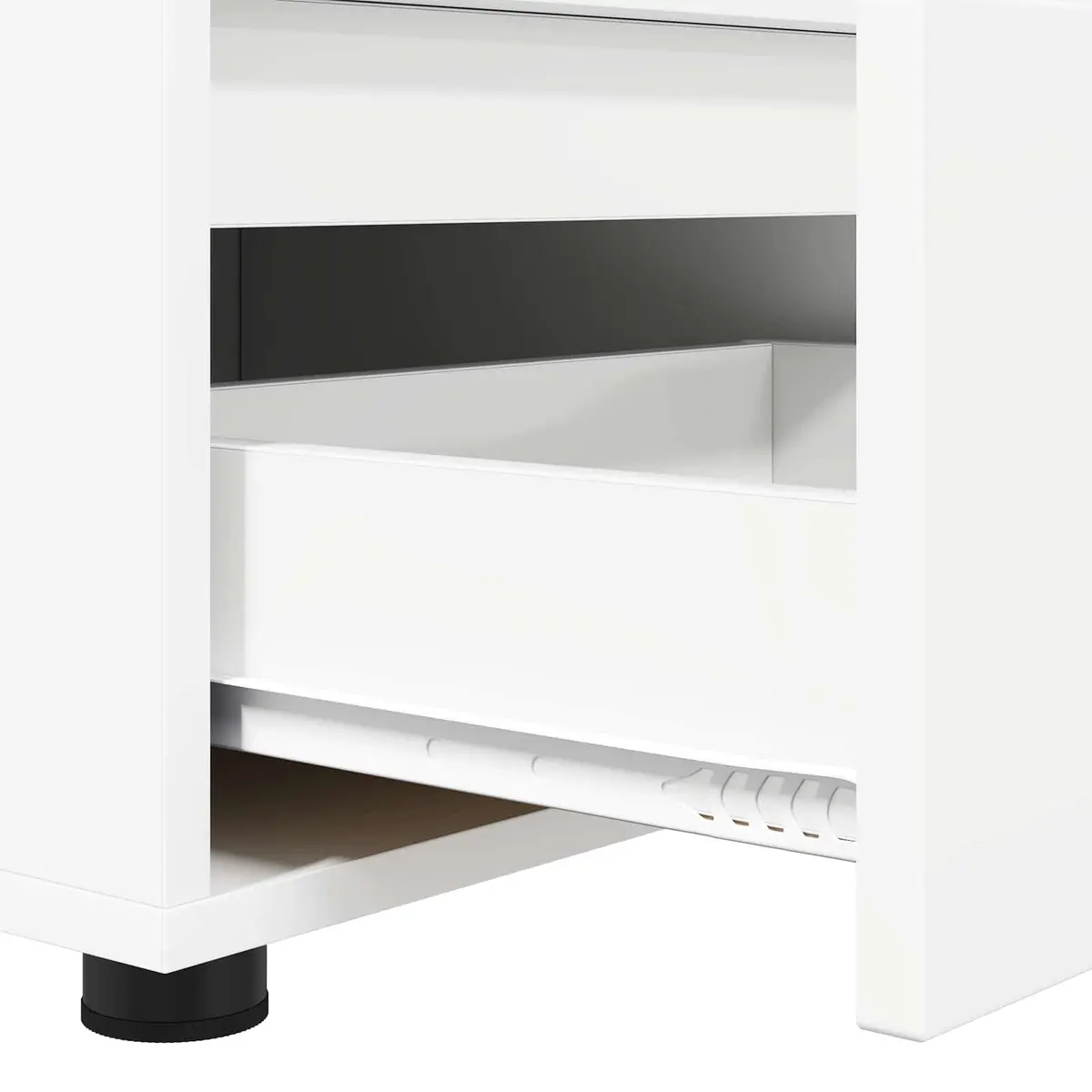 TV Cabinet White Modern 100cm Engineered Wood