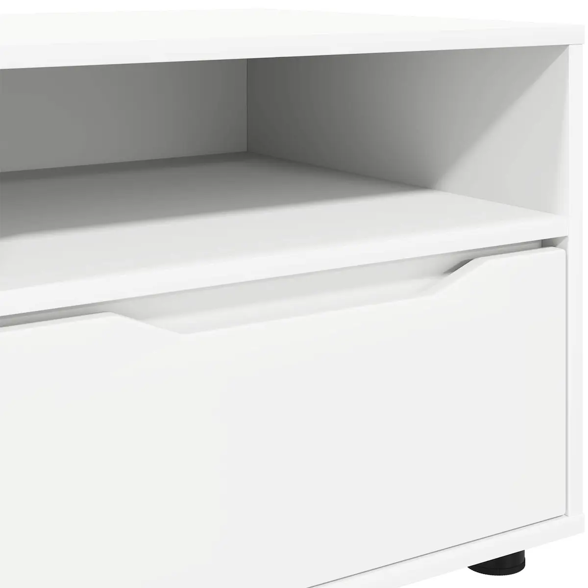 TV Cabinet White Modern 100cm Engineered Wood