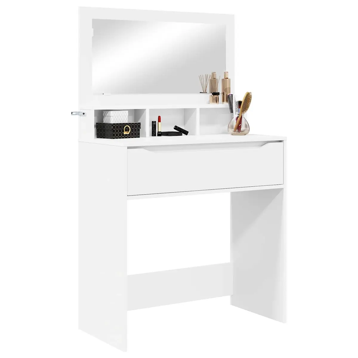 White Vanity Unit with Drawer Storage