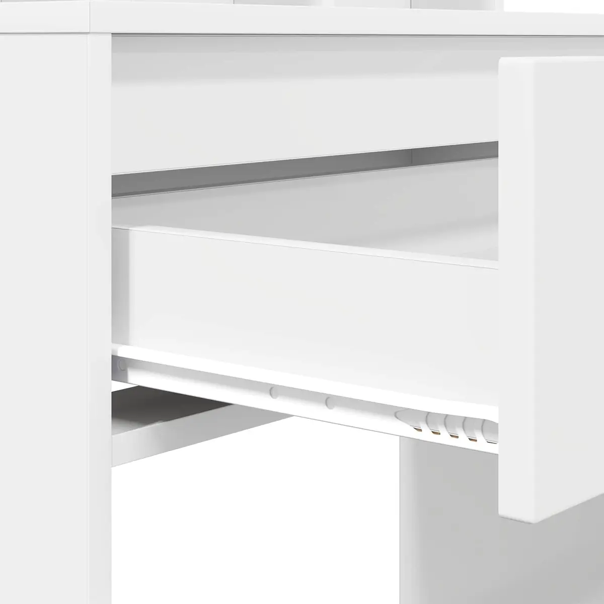 White Vanity Unit with Drawer Storage
