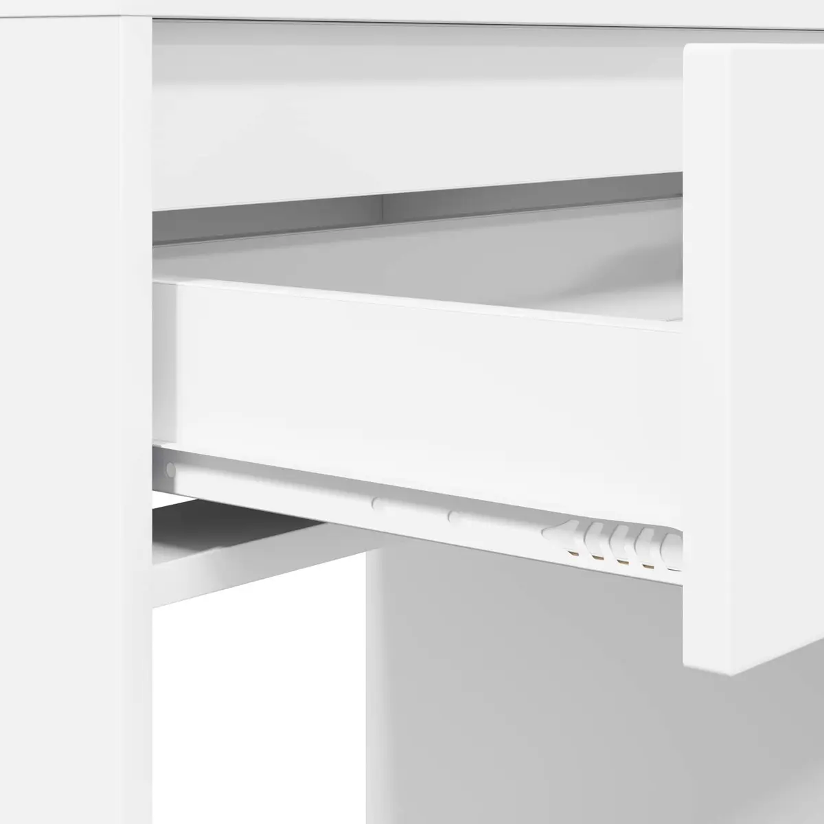 White Modern Dressing Table with Drawer for Bedrooms