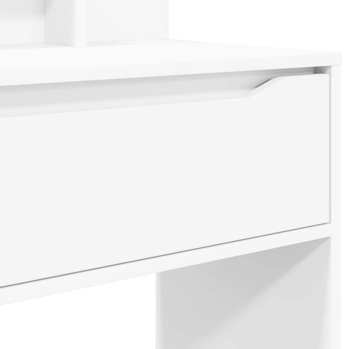 White Modern Dressing Table with Drawer for Bedrooms